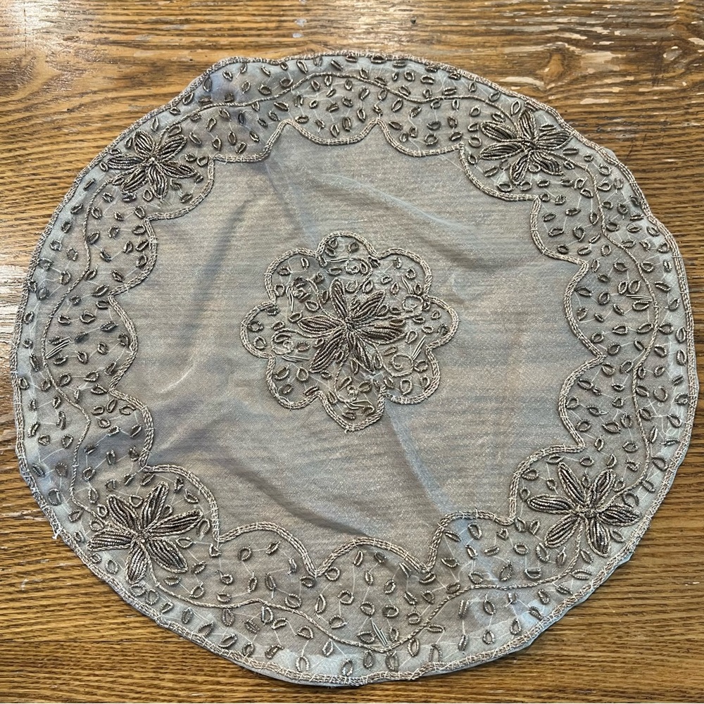Embroidered Table Doily